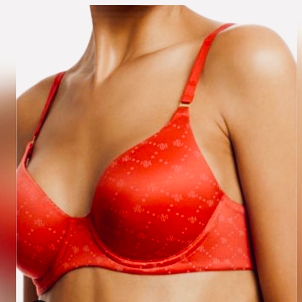 Ralph Lauren Comfort Wire-Free Full Coverage Padded Logo Women's T-Shirt Bra 34B